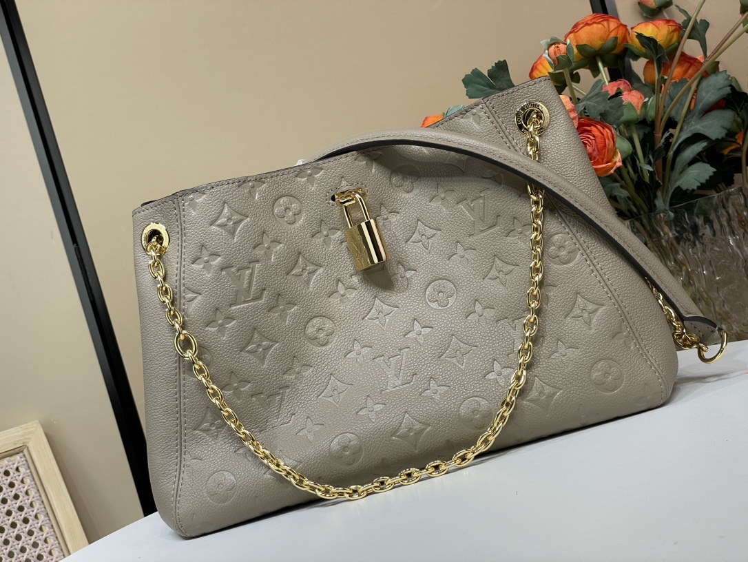 Louis-Vuitton-Anytime-PM-Shoulder-Bag-Gray-Monogram-Cowhide-Leather-M14659-20x13x34CM