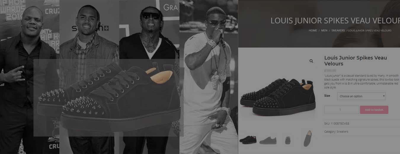 Louis Junior Spikes Veau Velours