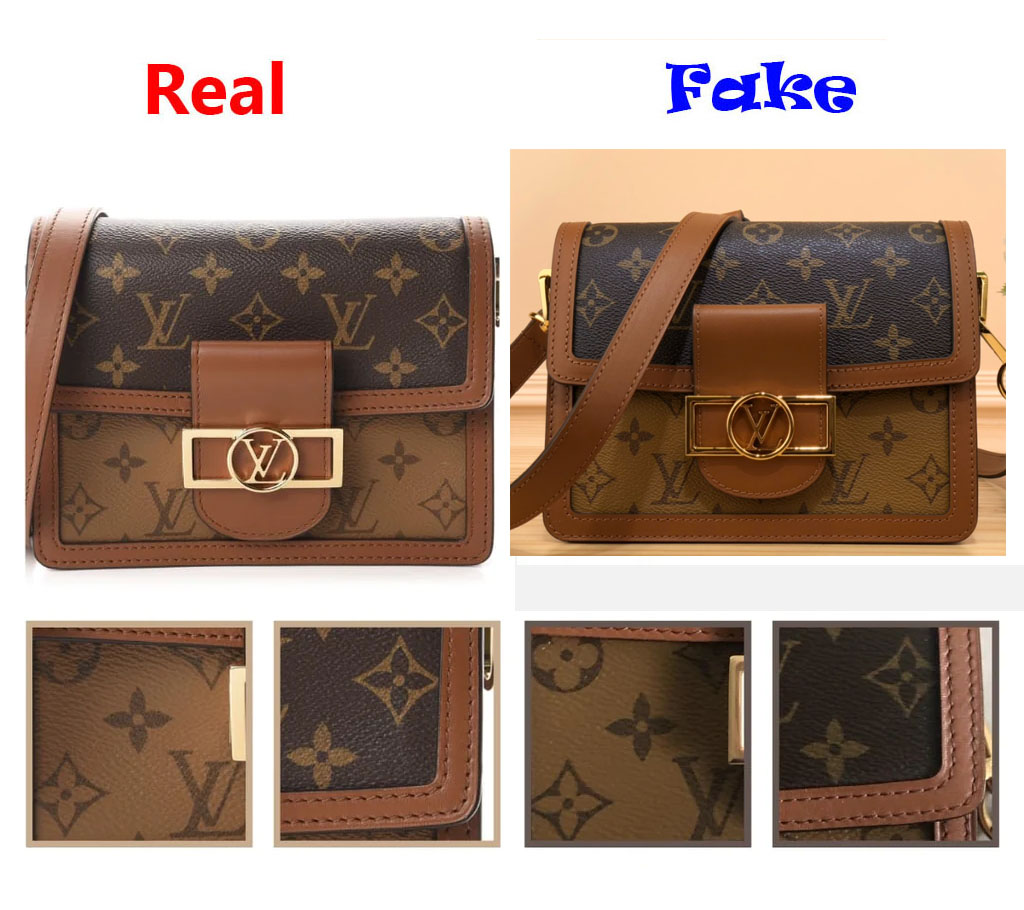 Real VS Fake LV Dauphine Bag allover